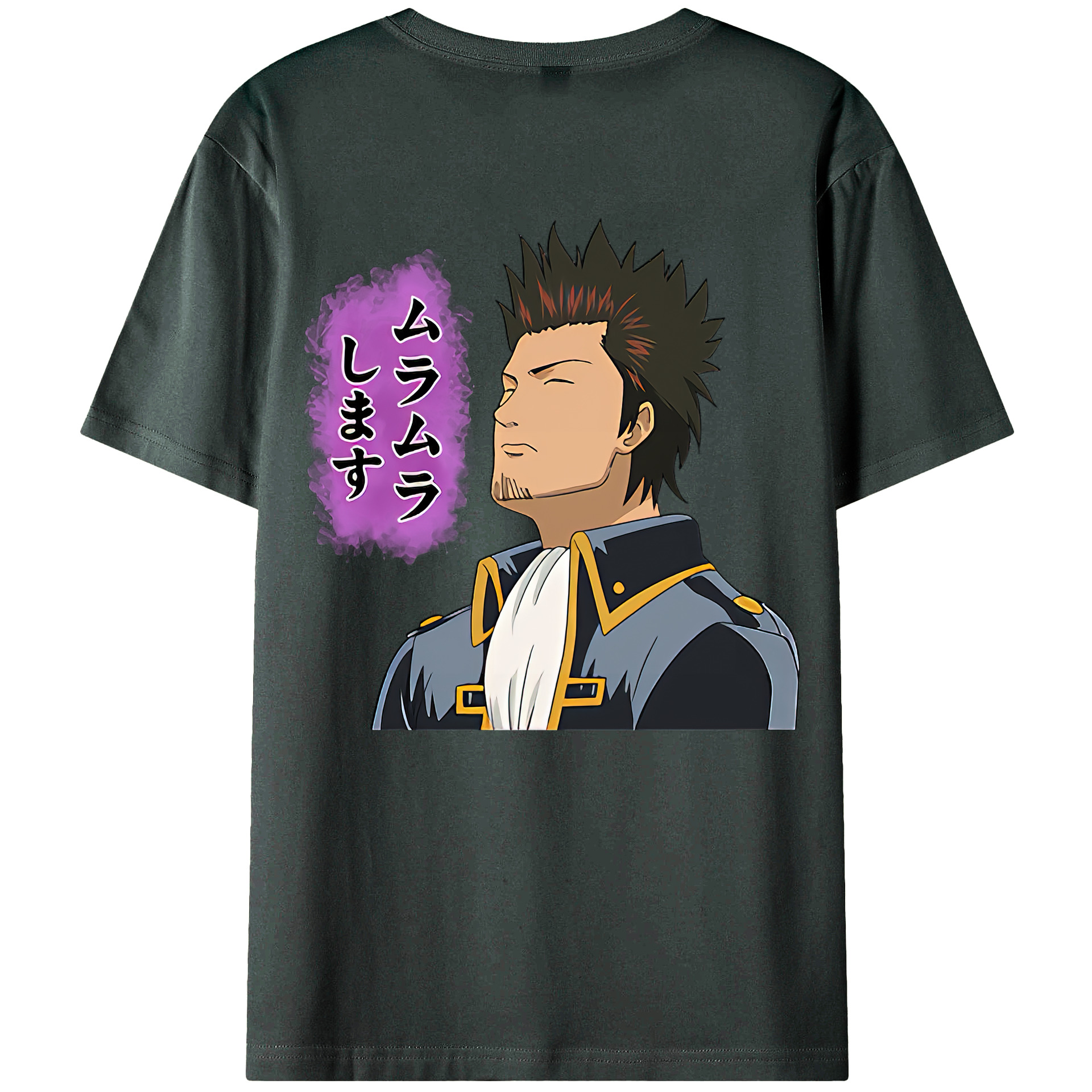 （画像用） ぎんたま 坂田銀時（さかたぎんとき） 神楽 志村新八（しむら しんぱち） GINTAMA Sakata Gintoki Kagura Shimura Shinpachi 綿100％ メンズ半袖Tシャツ（バックプリント） 通気性